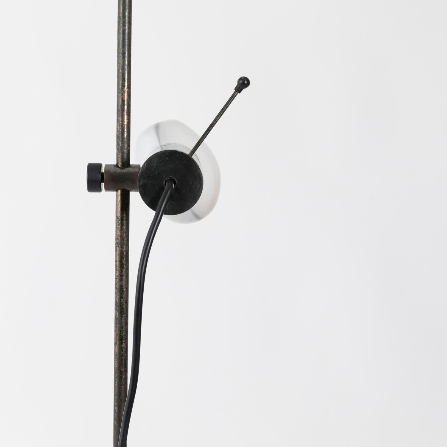 Mid-20th Century 1954 Mod.387 Floor Lamp by Tito Agnoli for O-Luce in Bronzed Nickel