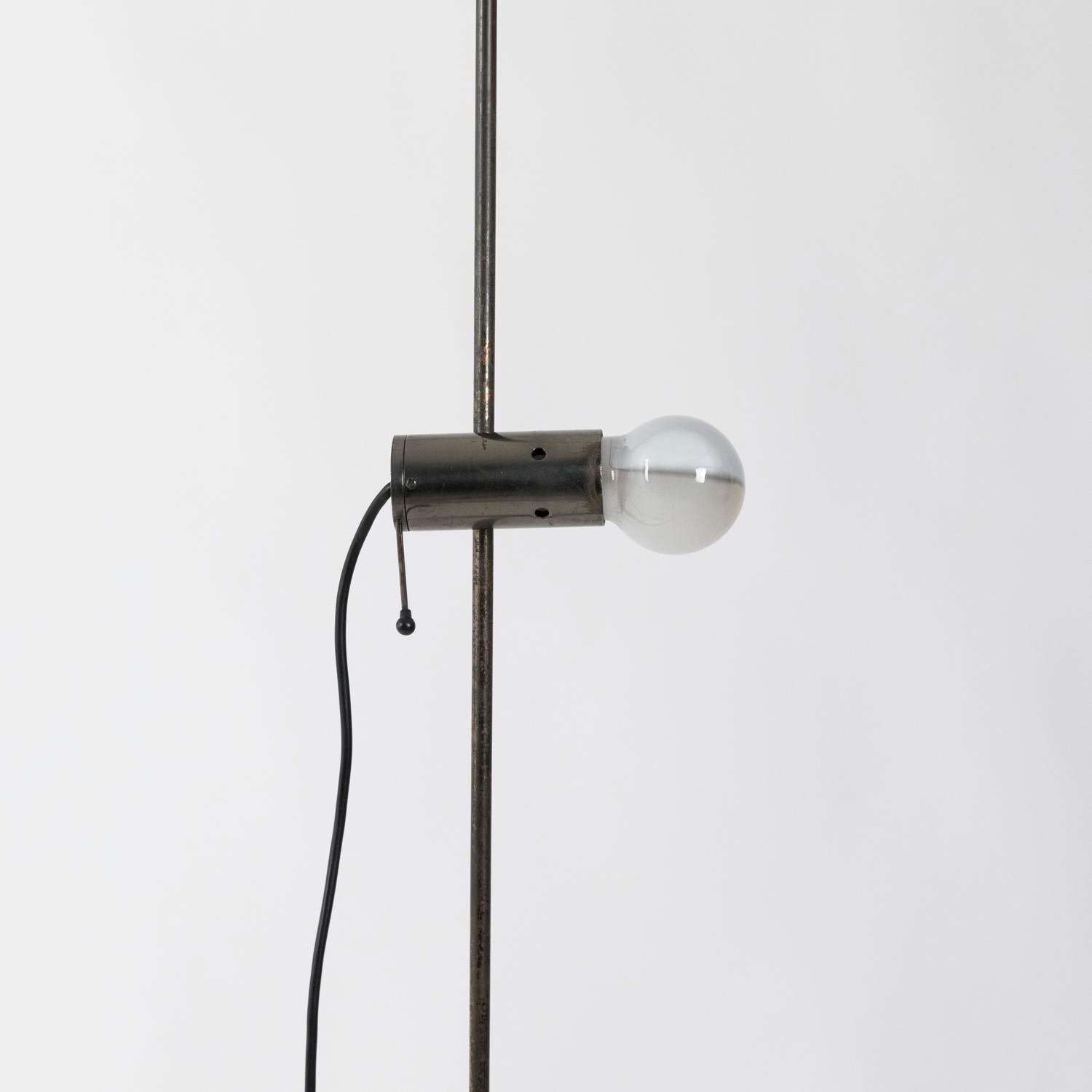 1954 Mod.387 Floor Lamp by Tito Agnoli for O-Luce in Bronzed Nickel 2