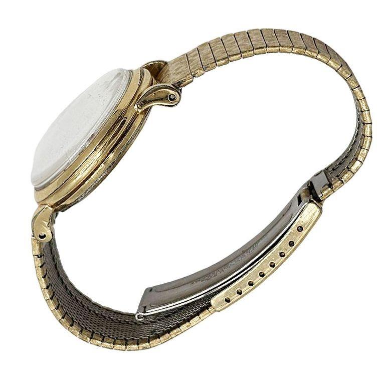 American 1954 Omega Automatic 14K Gold Filled Bumper mens Watch w 10K Band For Sale