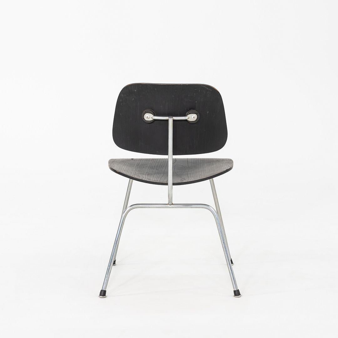 Mid-20th Century 1954 Pair of Charles and Ray Eames for Herman Miller DCM Dining Chairs in Wood For Sale