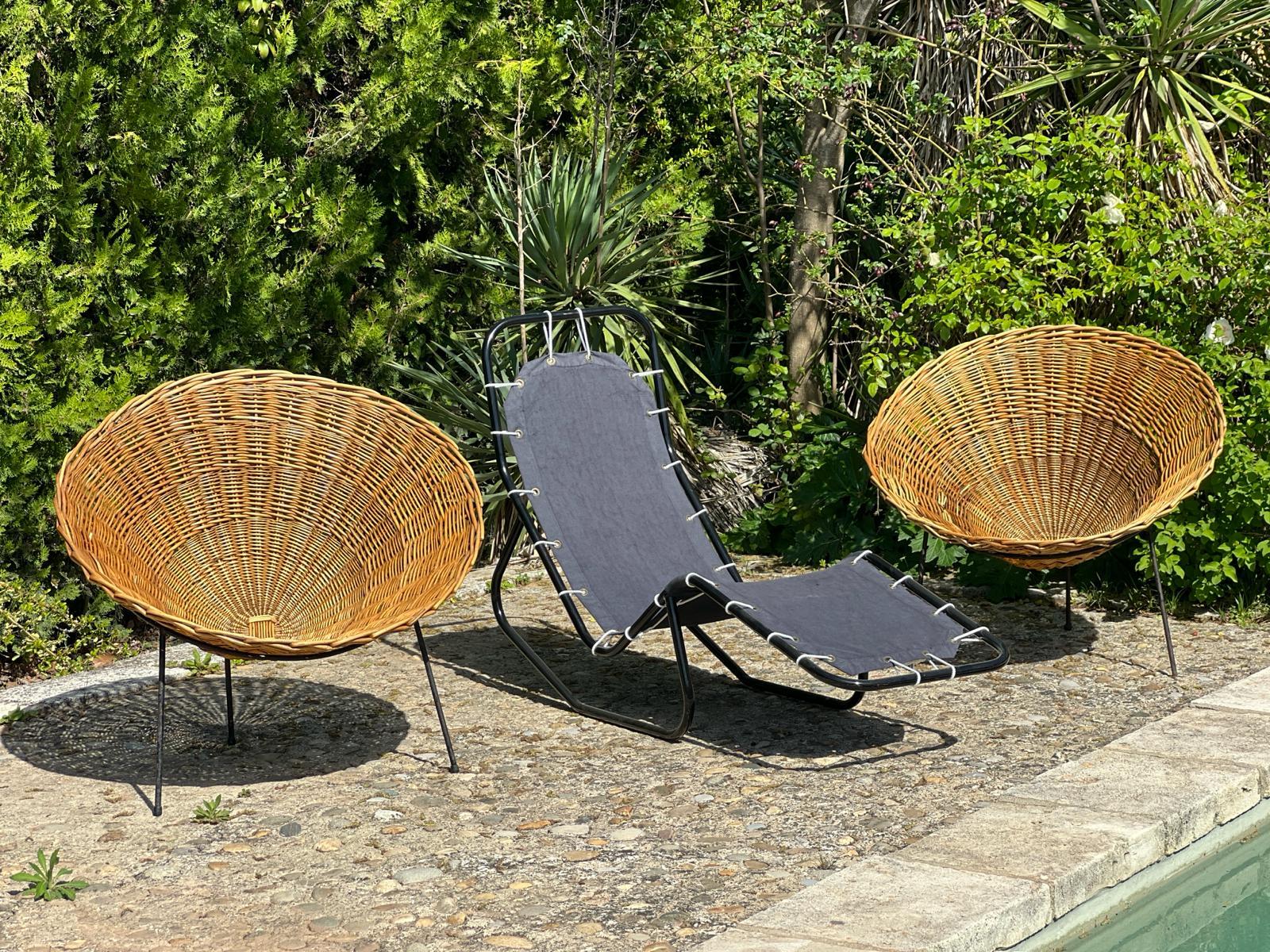 Mid-Century Modern 1954 Pair of Originale Edition Terence Conran C8 Armchairs For Sale