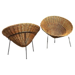 Vintage 1954 Pair of Originale Edition Terence Conran C8 Armchairs