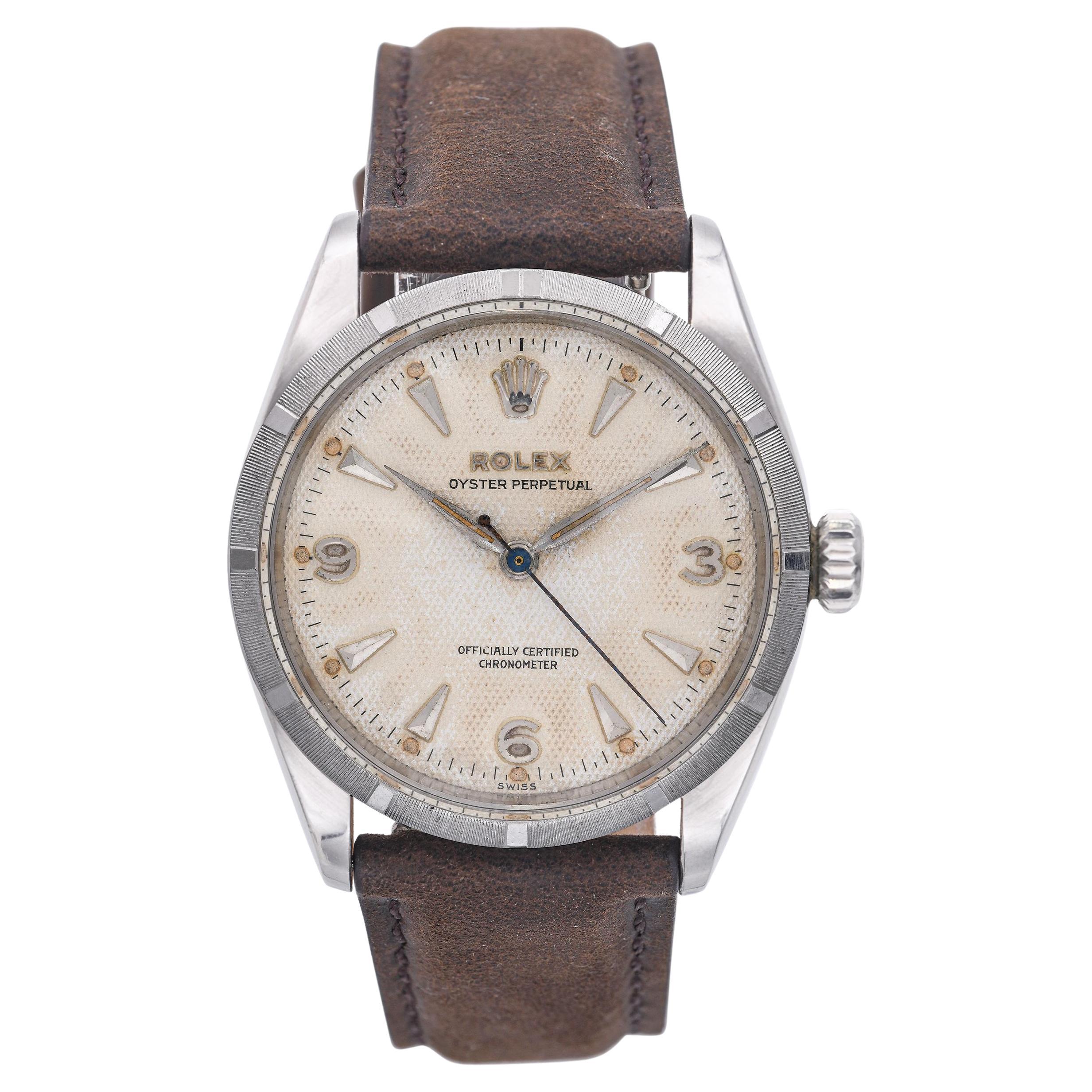 1954 Reloj Rolex Oyster Perpetual Automático de caballero de acero inoxidable Ref. 6285