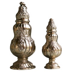 Vintage 1954 Set Two Spice Casters solid 835 Silver / 184 gr