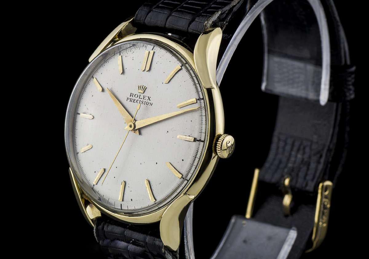 rolex precision vintage gold