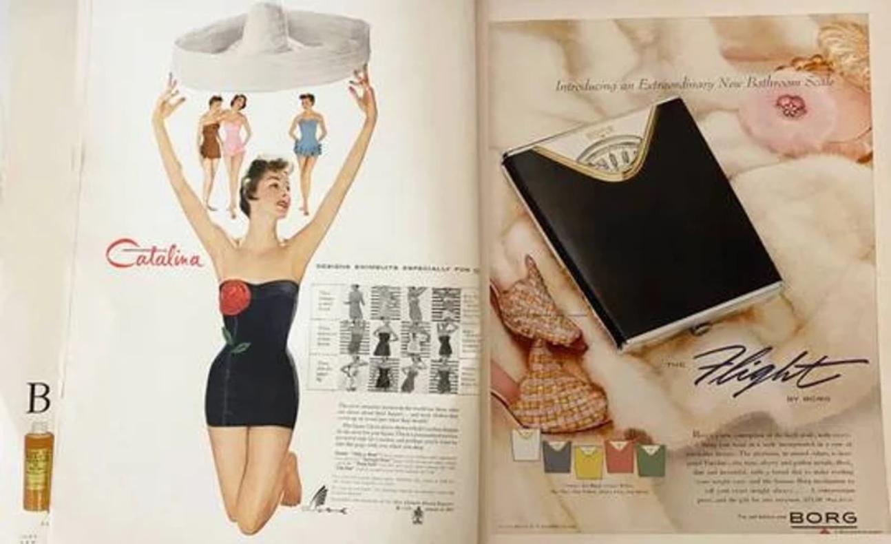 1954 VOGUE USA – Titelbild von Erwin Blumenfeld im Angebot 1