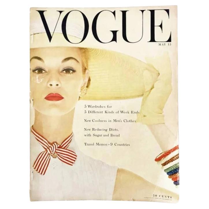1954 VOGUE USA – Titelbild von Erwin Blumenfeld im Angebot