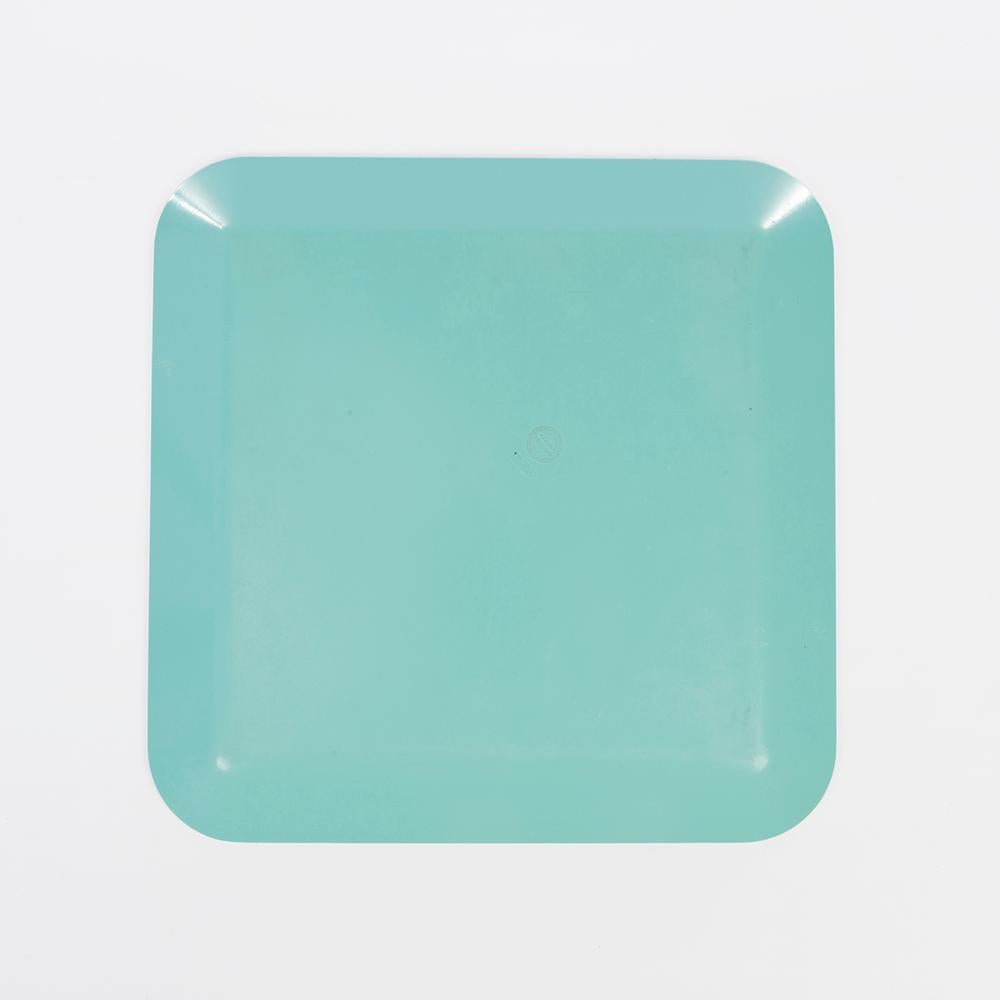 1954 Waverly Products Ray Eames 'Sea Things' Serving Tray, Blue and Gold For Sale 1