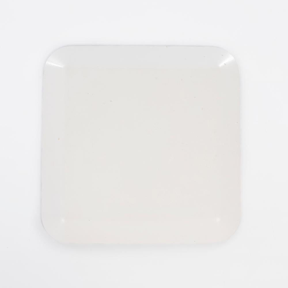 American 1954 Waverly Products Ray Eames Square 'Sea Things' Serving Tray, White For Sale