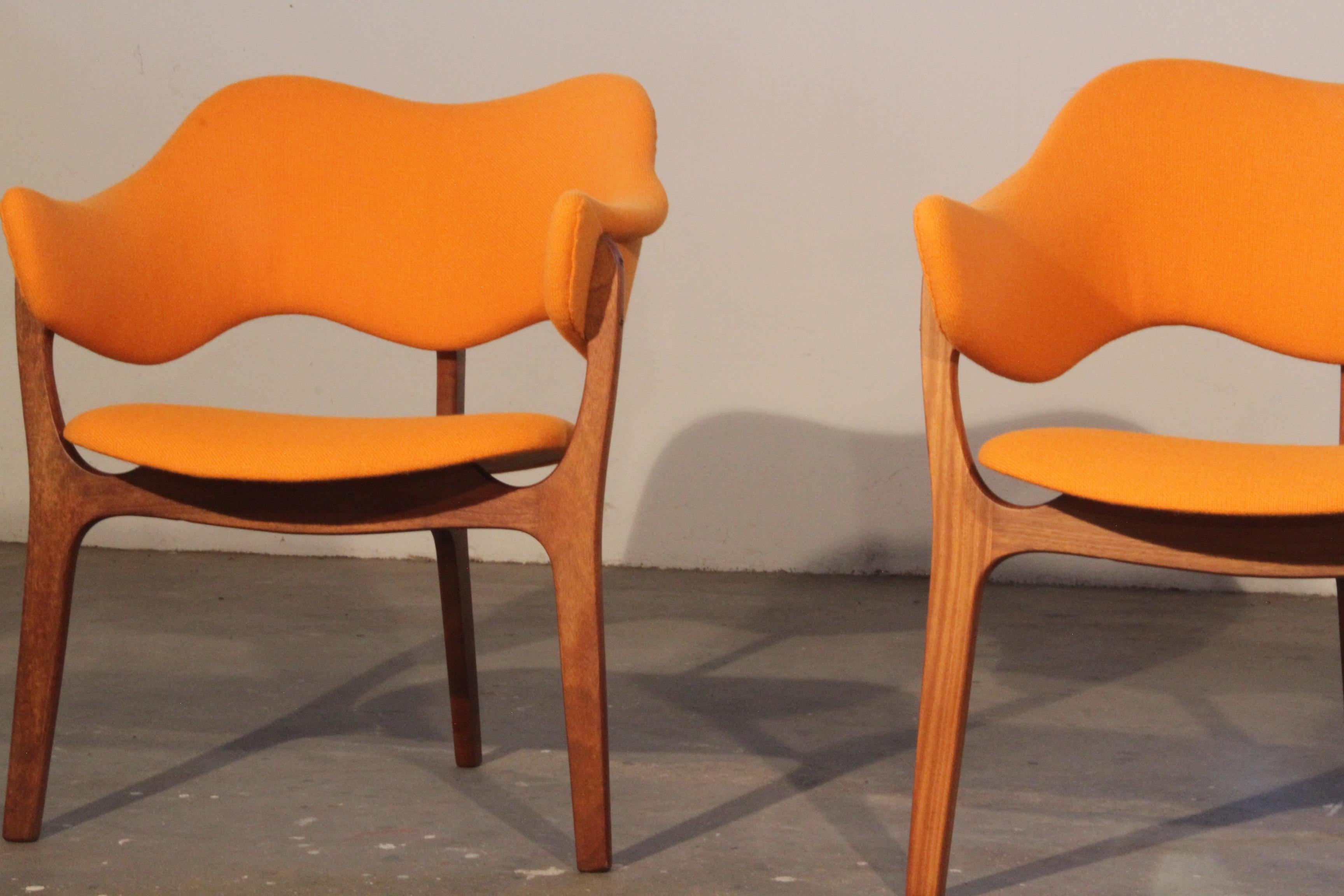 Mid-Century moderno 1954 Kjell Hjall e Bjarne Stave Coppia di Model Napoli - Altro Lenestolfabrikk AS in vendita