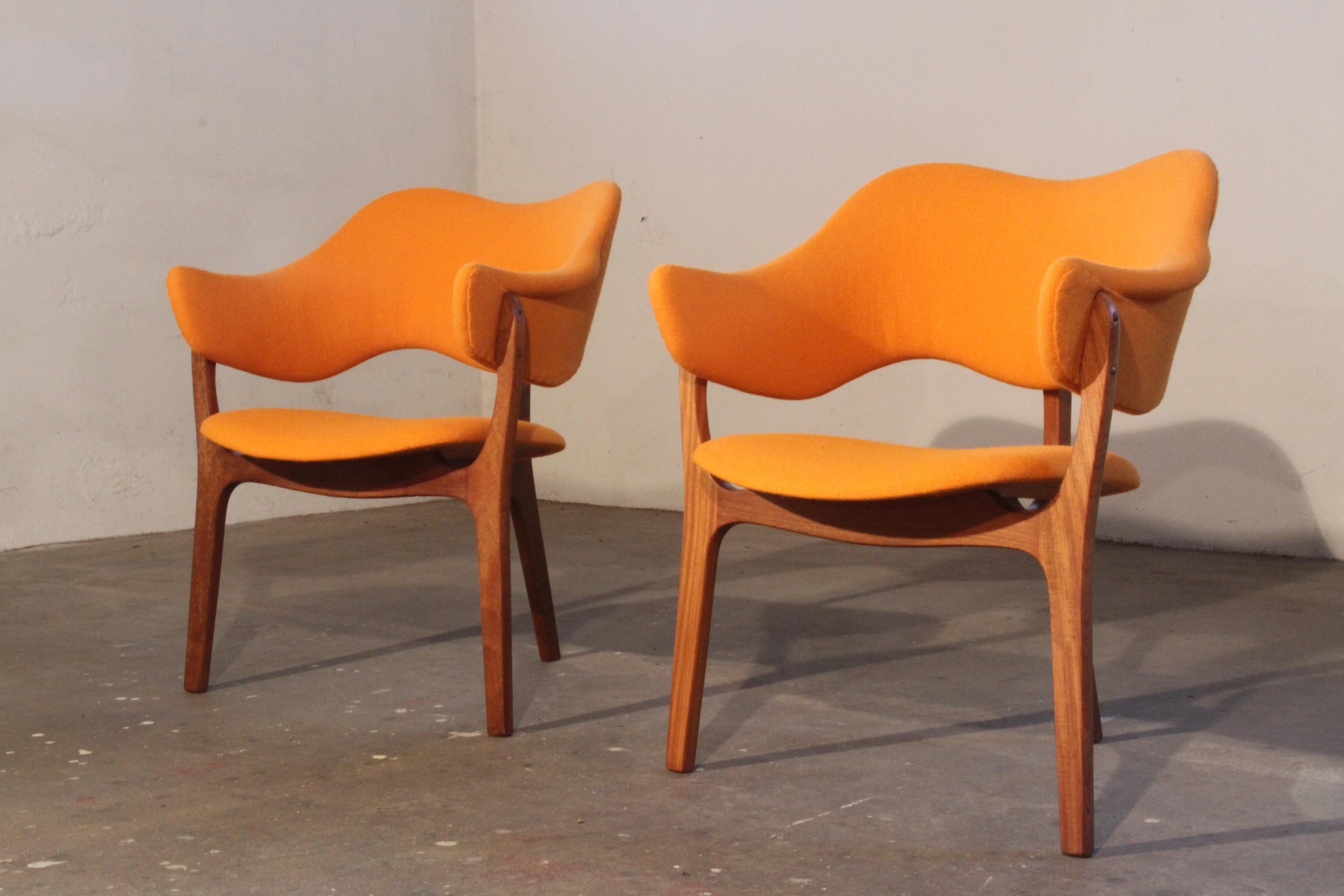 Metà XX secolo 1954 Kjell Hjall e Bjarne Stave Coppia di Model Napoli - Altro Lenestolfabrikk AS in vendita