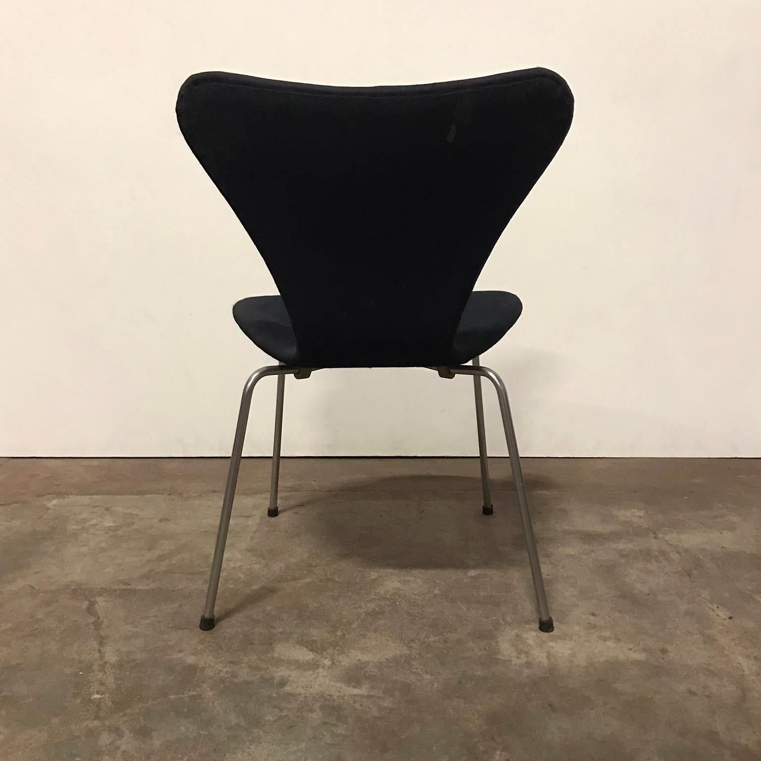 Mid-Century Modern 1955, Arne Jacobsen, Fritz Hansen, Set 3107 Butterfly Chairs in Black Upholstery