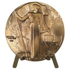 1955 Bronze Medal Commemorating the Centenaire of the Compagnie Générale -1Y86