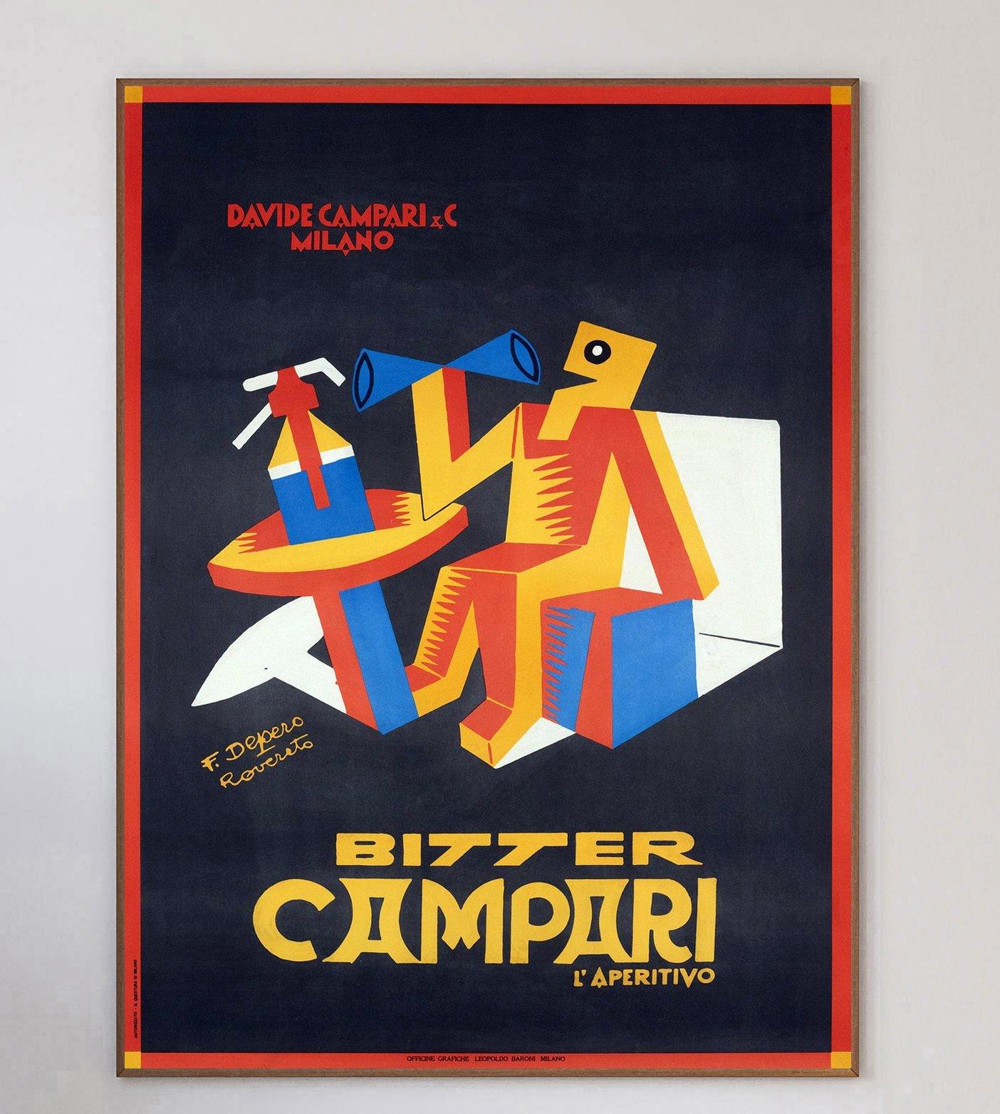 Iconic Italian liqueur brand Campari collaborated with Futurist artist Fortunato Depero many times, beginning their relationship in 1924.

Campari was formed in 1860 by Gaspare Campari and the aperitif is as popular today as ever. His son, Davide