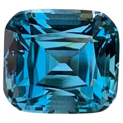 19.55 Carat Naturel Loose London Blue Topaz Stone Cushion Cut African Gemstone