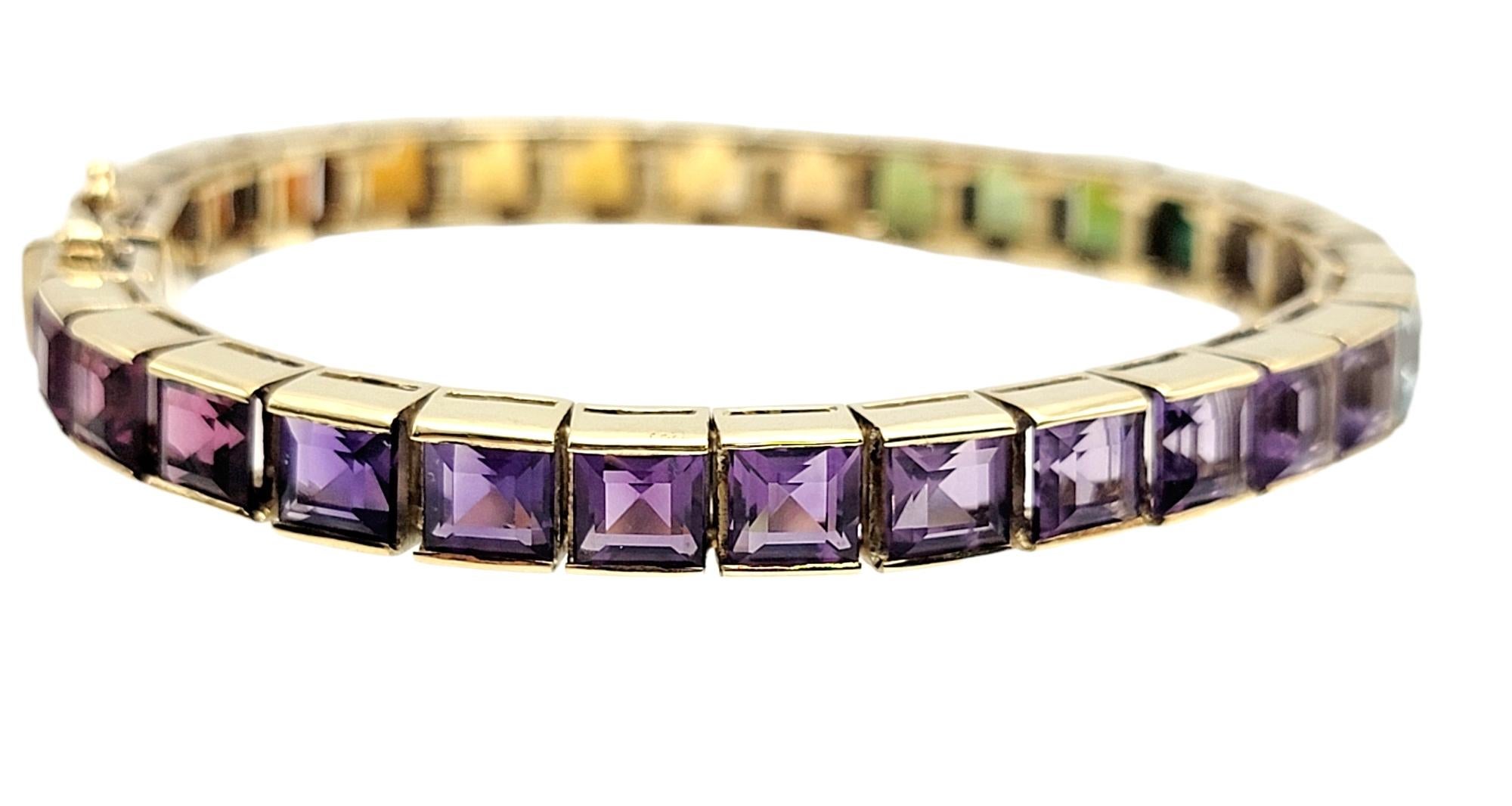 rainbow gemstone bracelet