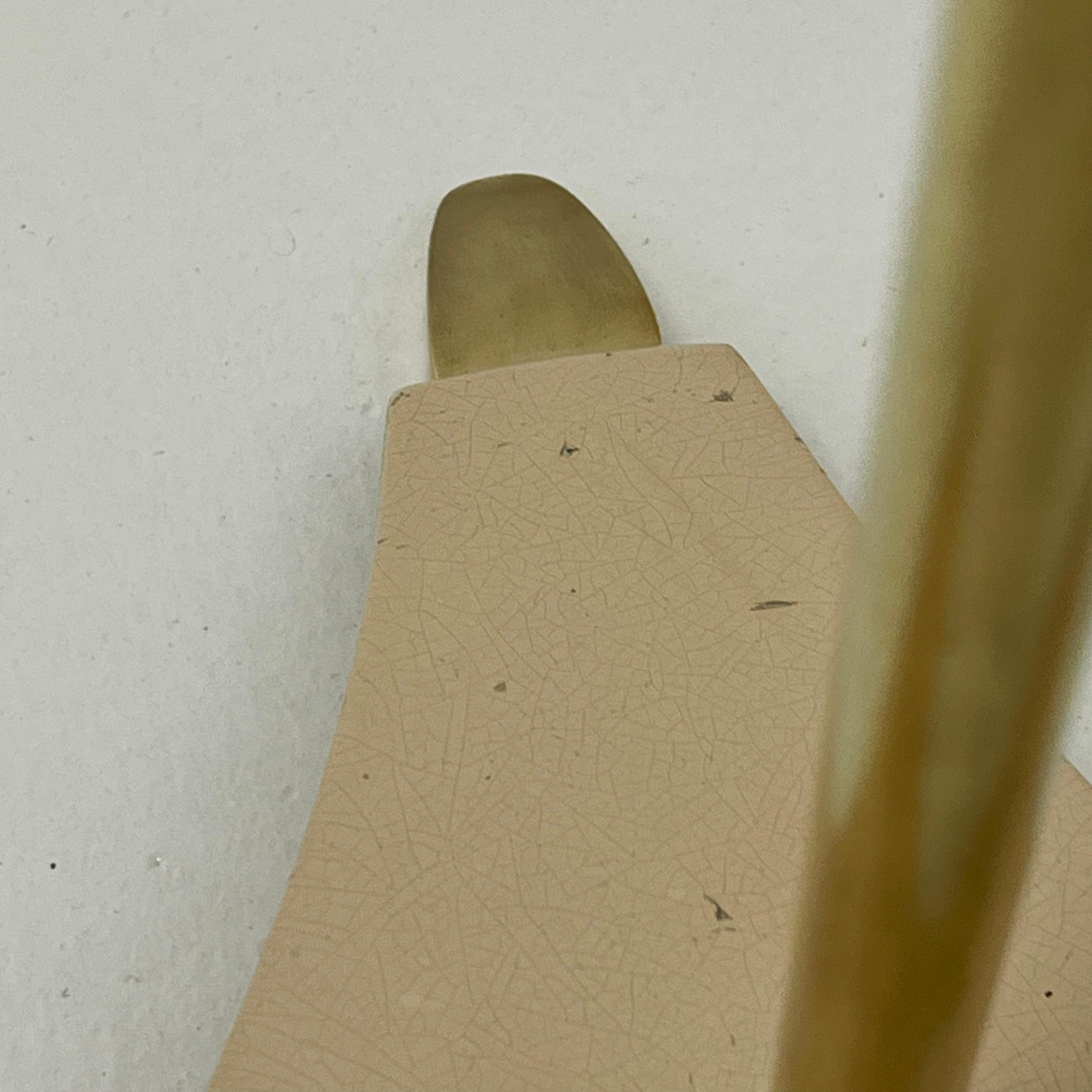 1955 Cocoon floor lamp with brass and cast iron base, produced by A.Eisenkeil. 6
