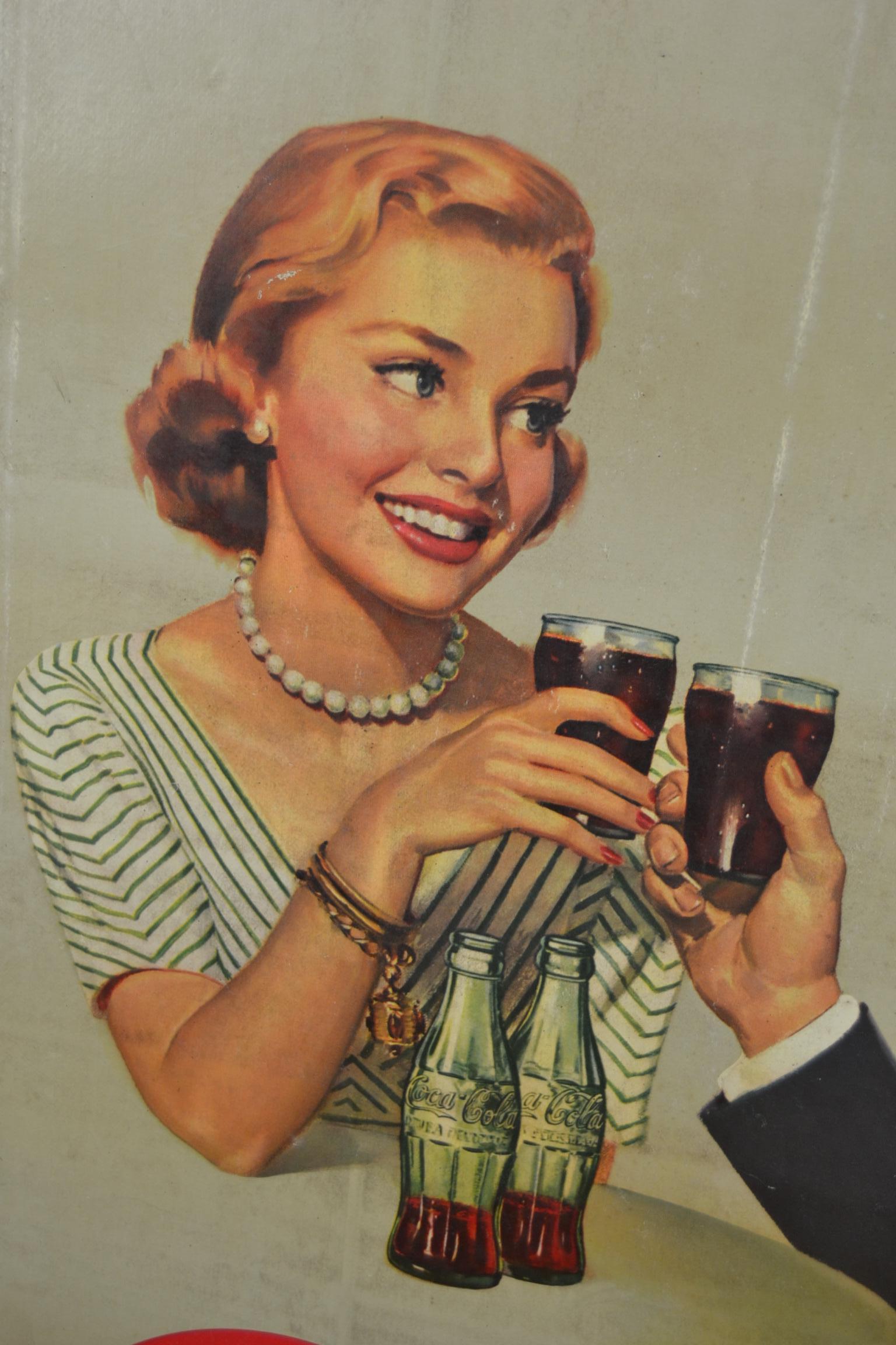 Europeo Insegna del 1955 del negozio europeo di Coca Cola