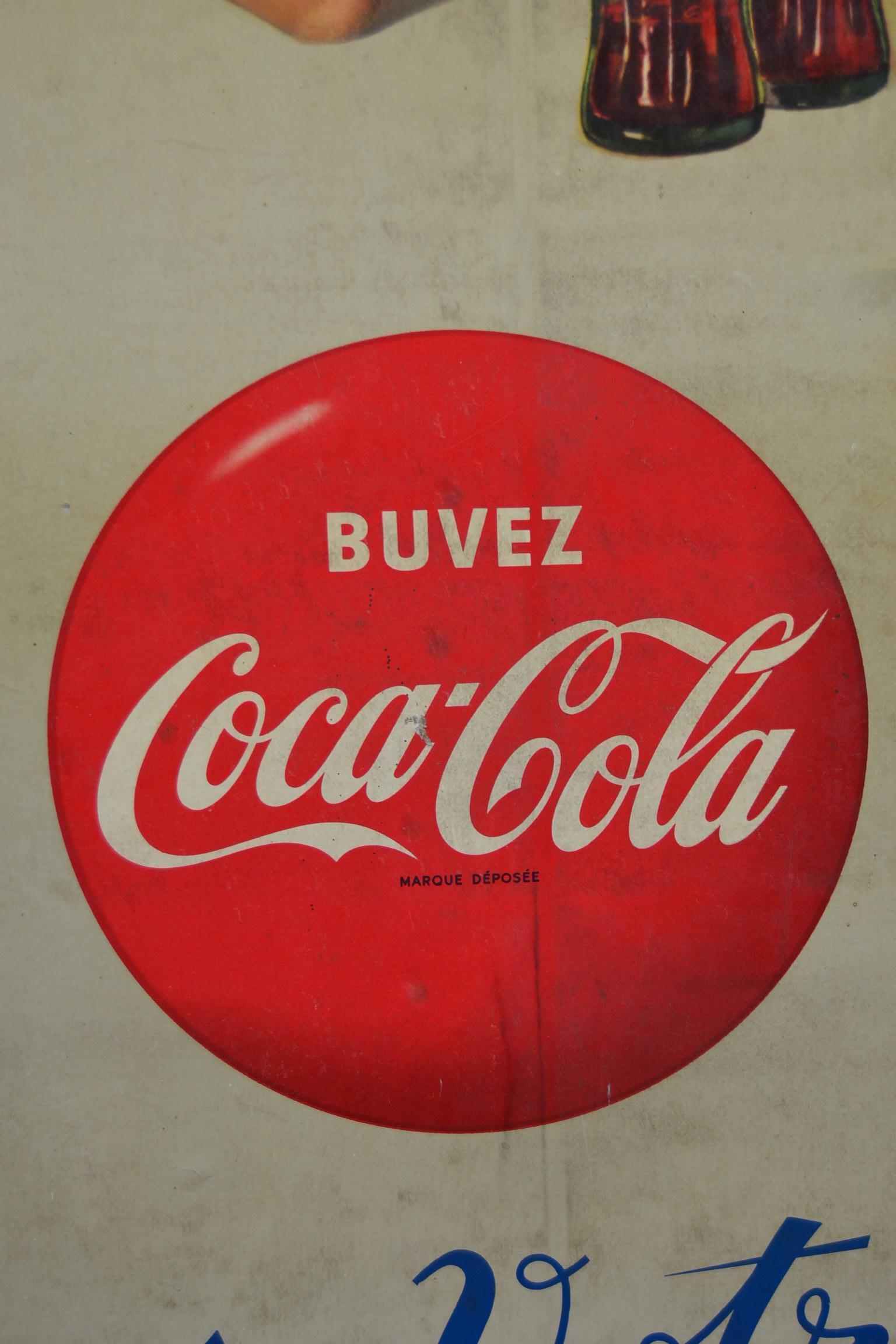 XX secolo Insegna del 1955 del negozio europeo di Coca Cola