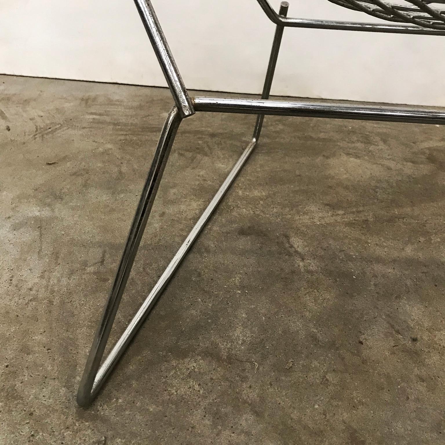 1955, Harry Bertoia for Knoll International, Wide, Large, Chrome, Diamond Chair For Sale 9