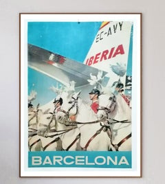 1955 Iberia - Barcelona Original Vintage Poster