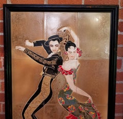 1955 Irina Lorin Tango Dancers Tile Wall Art