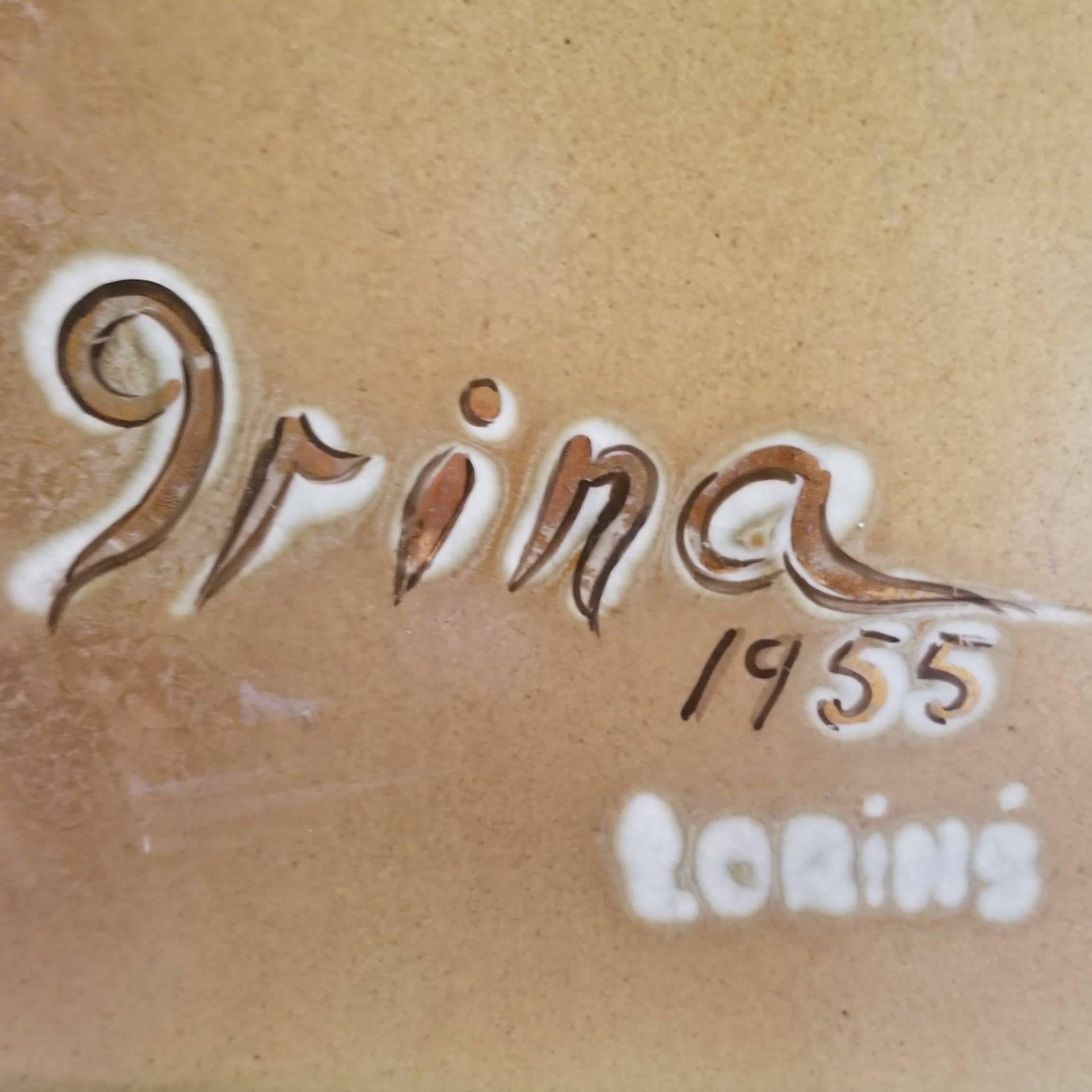 1955 Irina Lorin Tango Dancers Tile Wall Art For Sale 2