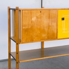 1955 Italian Modernist Lacquered Maple Sideboard by Roberto Aloi