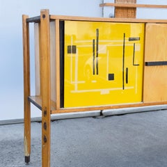 1955 Italian Modernist Laquered Maple Sideboard by Roberto Aloi