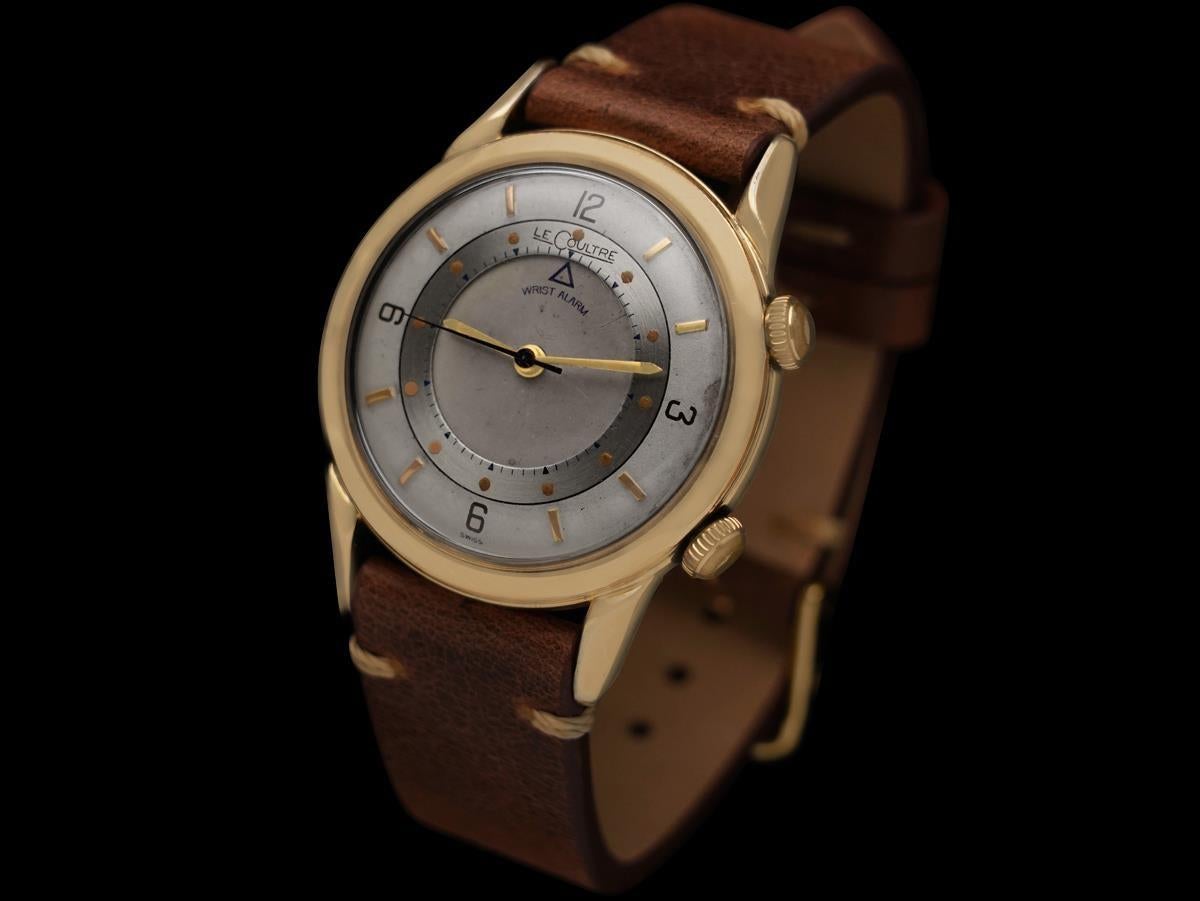 1955 Jaeger-LeCoultre Memovox Vintage Herren Reveil Handgelenk Alarm - 10K Gold gefüllt im Zustand „Gut“ im Angebot in Suwanee, GA