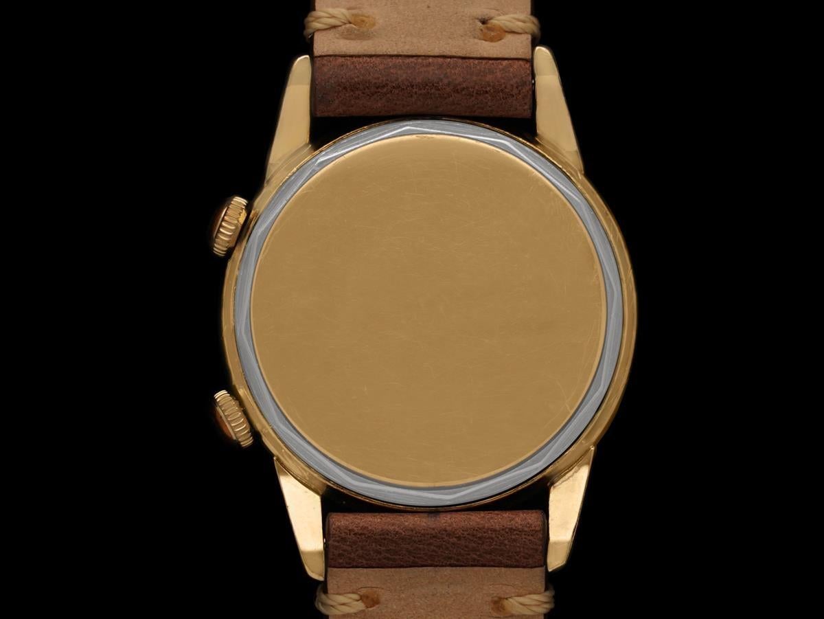 1955 Jaeger-LeCoultre Memovox Vintage Herren Reveil Handgelenk Alarm - 10K Gold gefüllt im Angebot 3