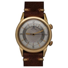 1955 Jaeger-LeCoultre Memovox Vintage Mens Reveil Wrist Alarm - 10K Gold Filled