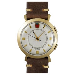 1955 Jaeger-LeCoultre Memovox Vintage Mens Wrist Alarm, 10K Gold Filled