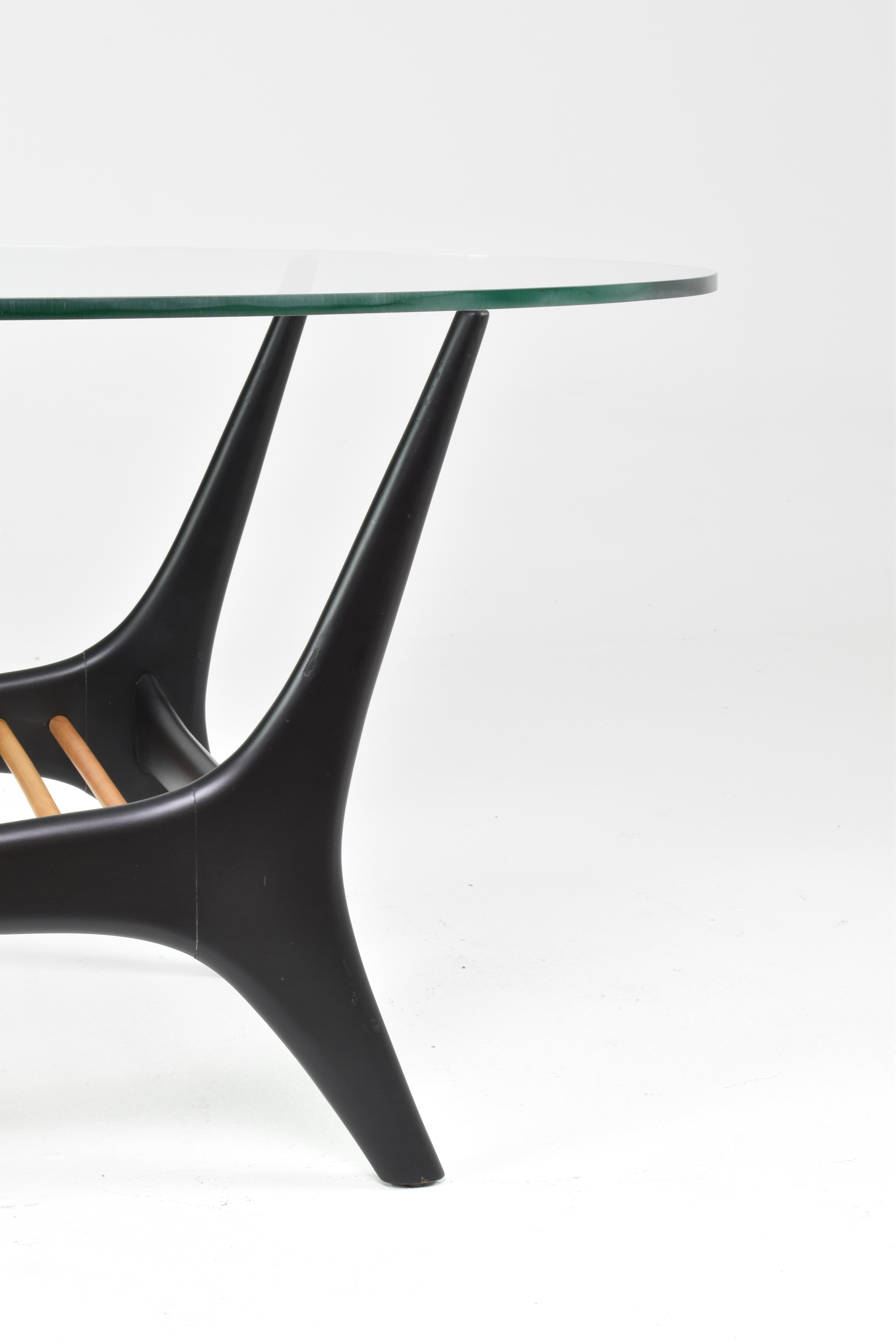 Peint Table basse japonaise du milieu du siècle dernier d'Alfred Hendrickx pour Belform, 1955 en vente