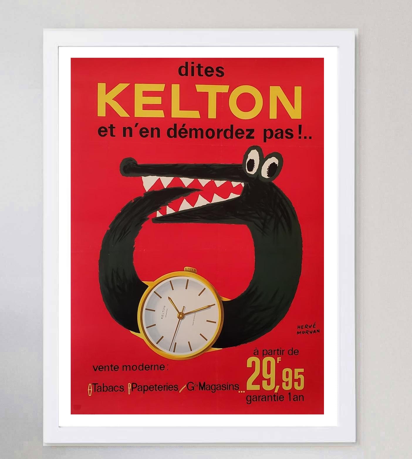 French 1955 Kelton - Herve Morvan Original Vintage Poster For Sale