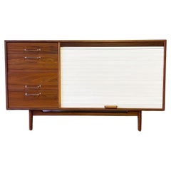 1955 Mid-Century Modern Jens Risom Walnut Large Sideboard Bar