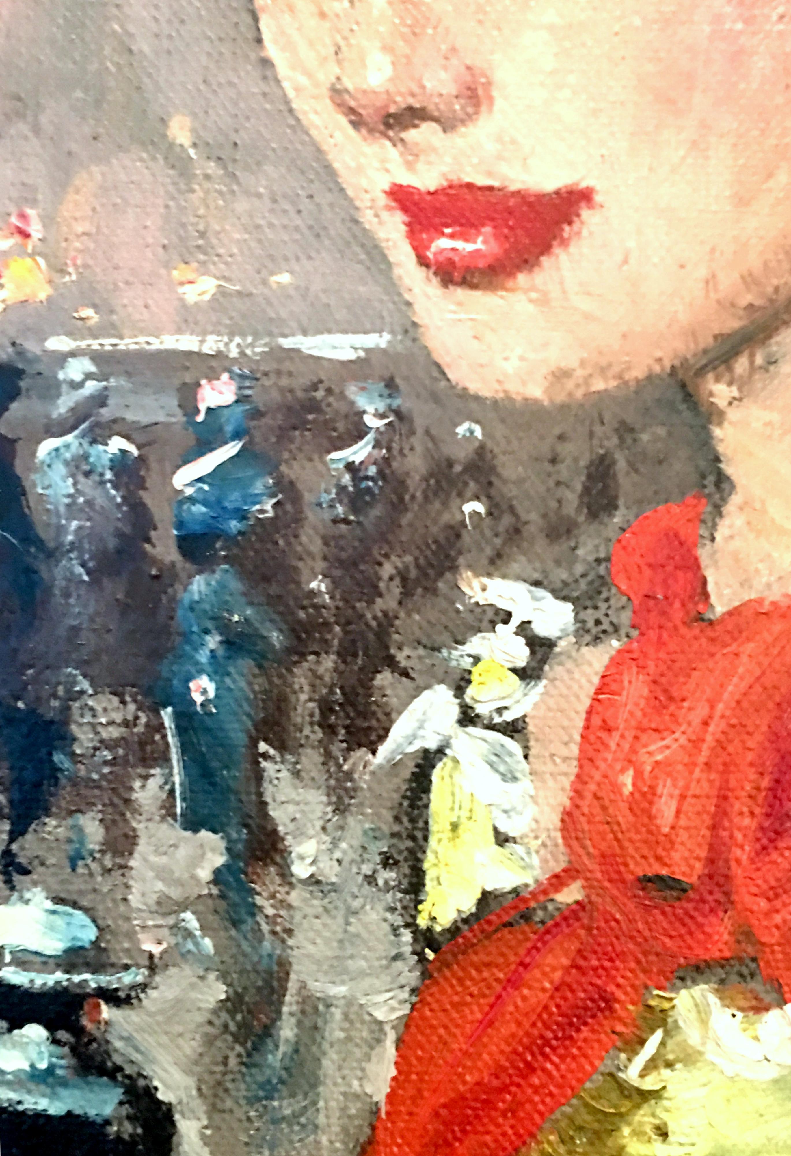 1955 Original Oil on Canvas Painting 