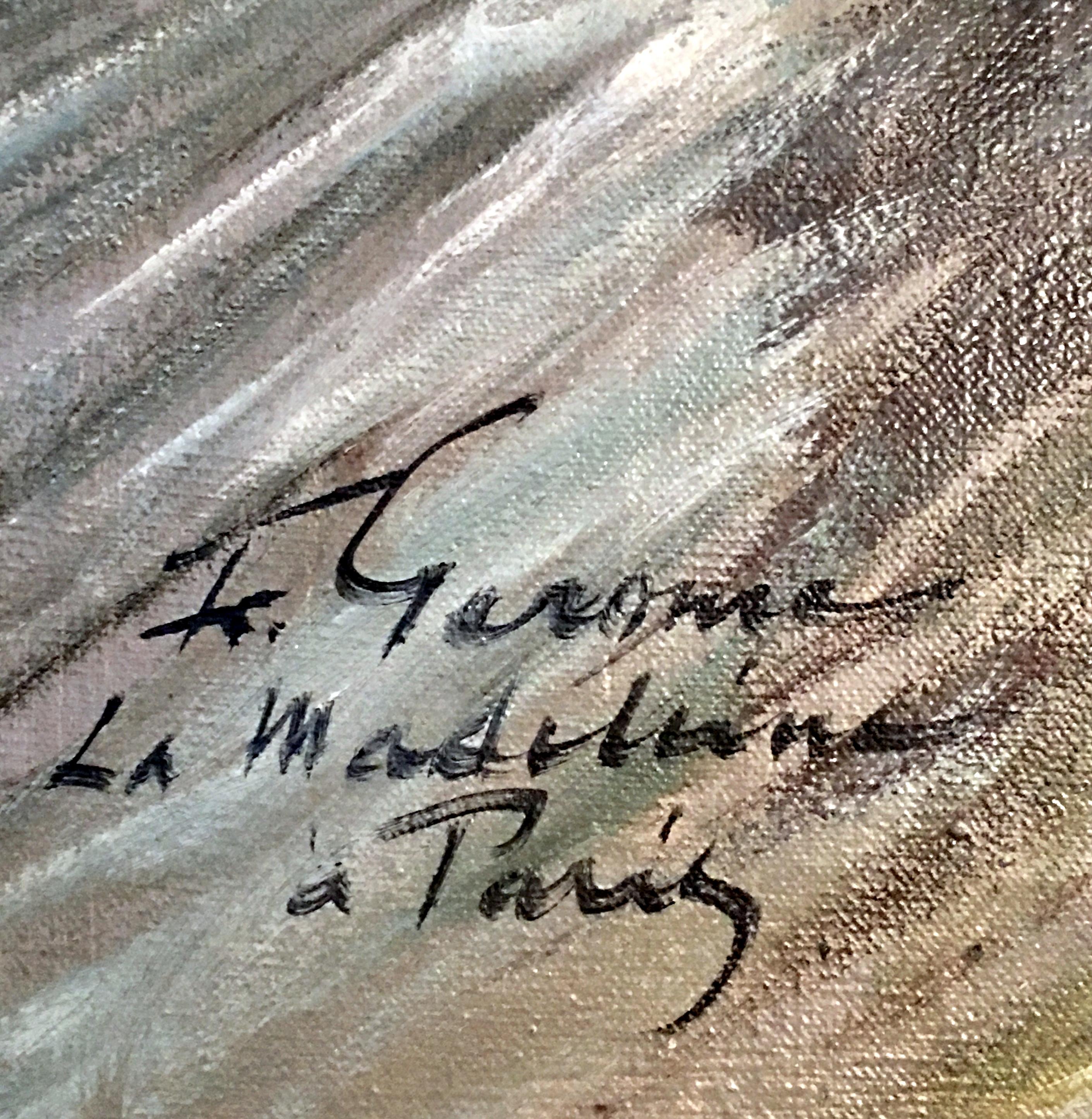 1955 Original Oil on Canvas Painting 