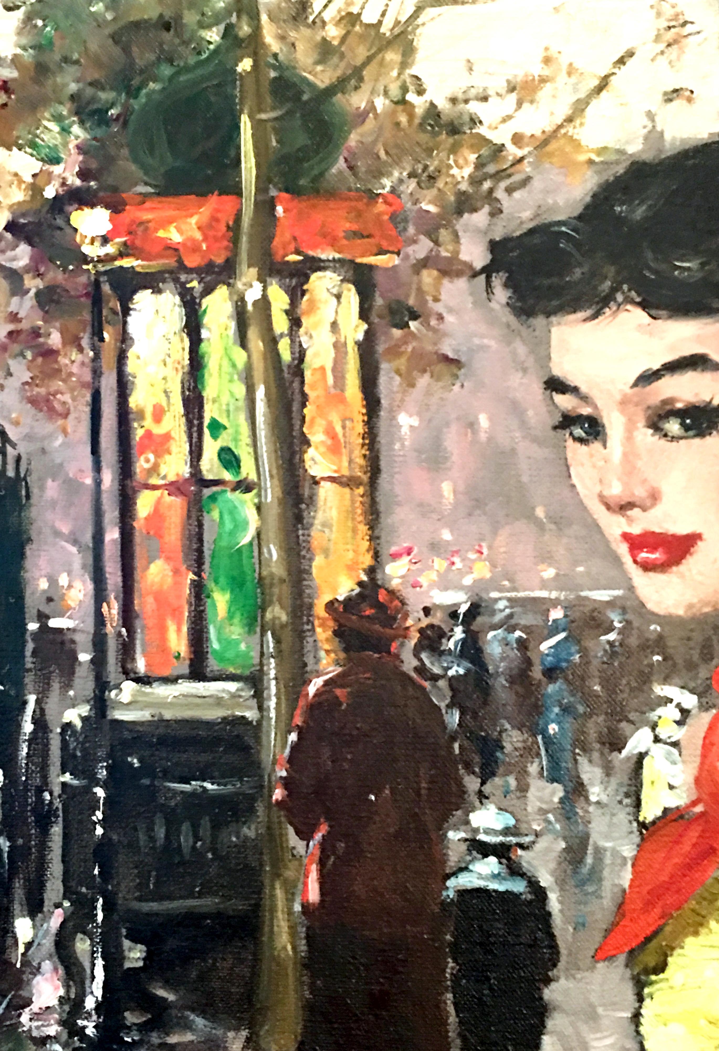 1955 Original Oil on Canvas Painting 