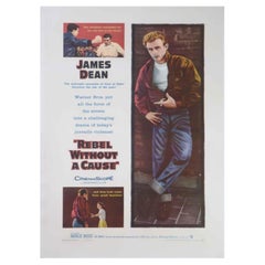 1955 Rebel Without a Cause Original Vintage Poster