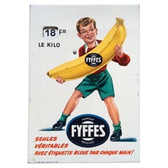 Vintage 1955 Sign Fyffes Bananas