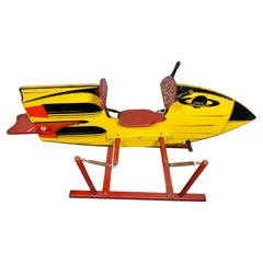 Jouet de chasse au printemps 1955 « Commandeur de fusée » pour enfants, style cheval Merveilleux