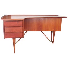 Vintage 1955 Teak "Boomerang" Desk by Peter Løvig Nielsen