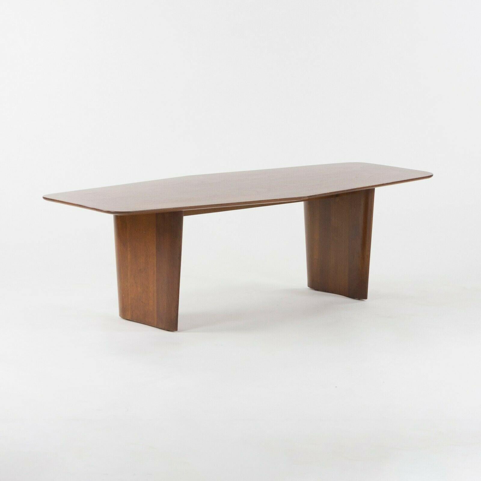 Mid-20th Century 1955 T.H. Robsjohn Gibbings for Widdicomb 3307 Coffee Table in Sherry Walnut For Sale
