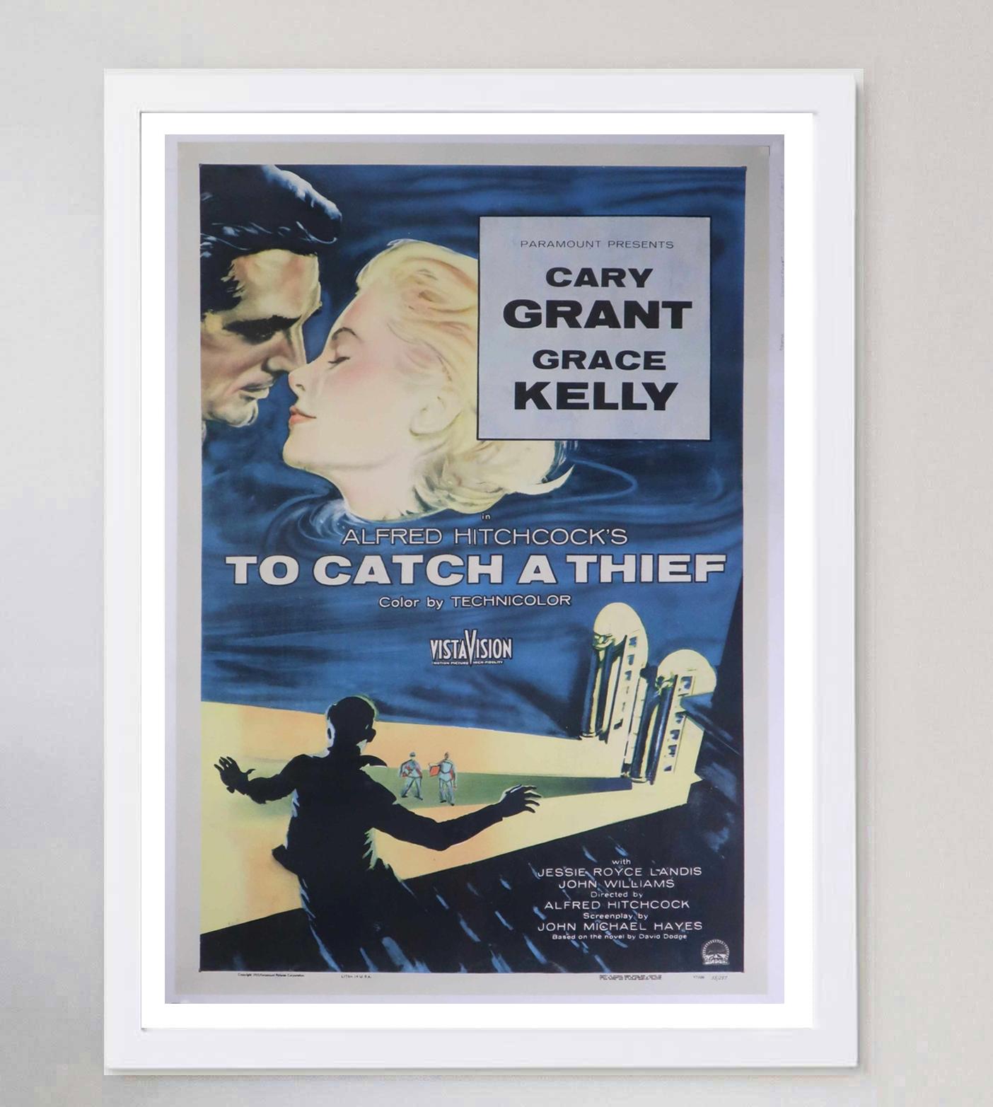 1955 To Catch a Thief Original Vintage Poster In Good Condition For Sale In Winchester, GB