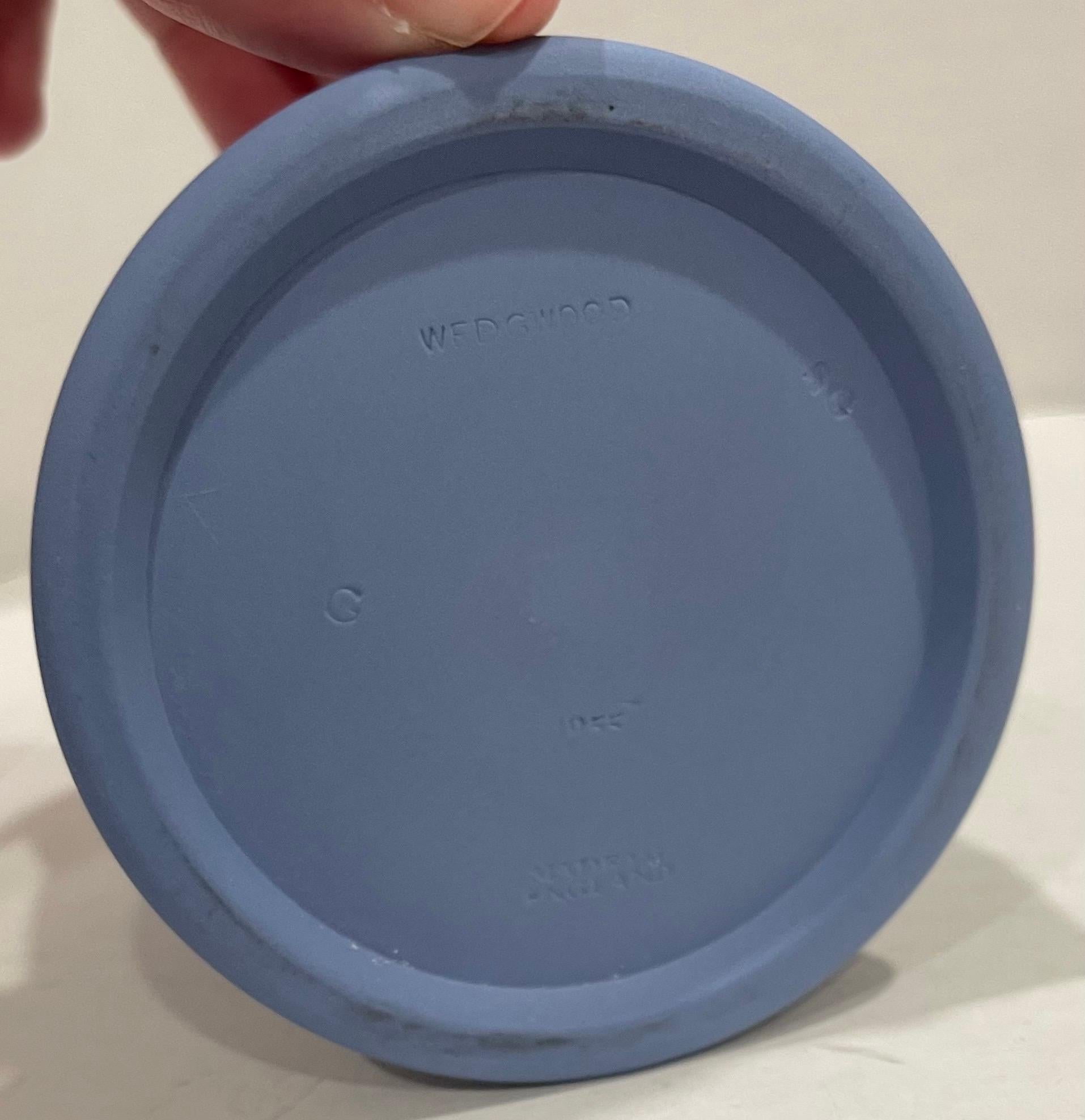 1955 Wedgwood - Jarre à tabac en jaspe bleu clair en vente 1