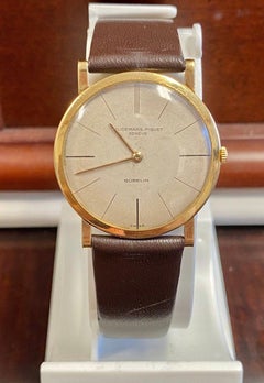 1956 AP Audemars Piguet "Calibre K2071" 18 Karat Gold Men’s Leather Strap Watch