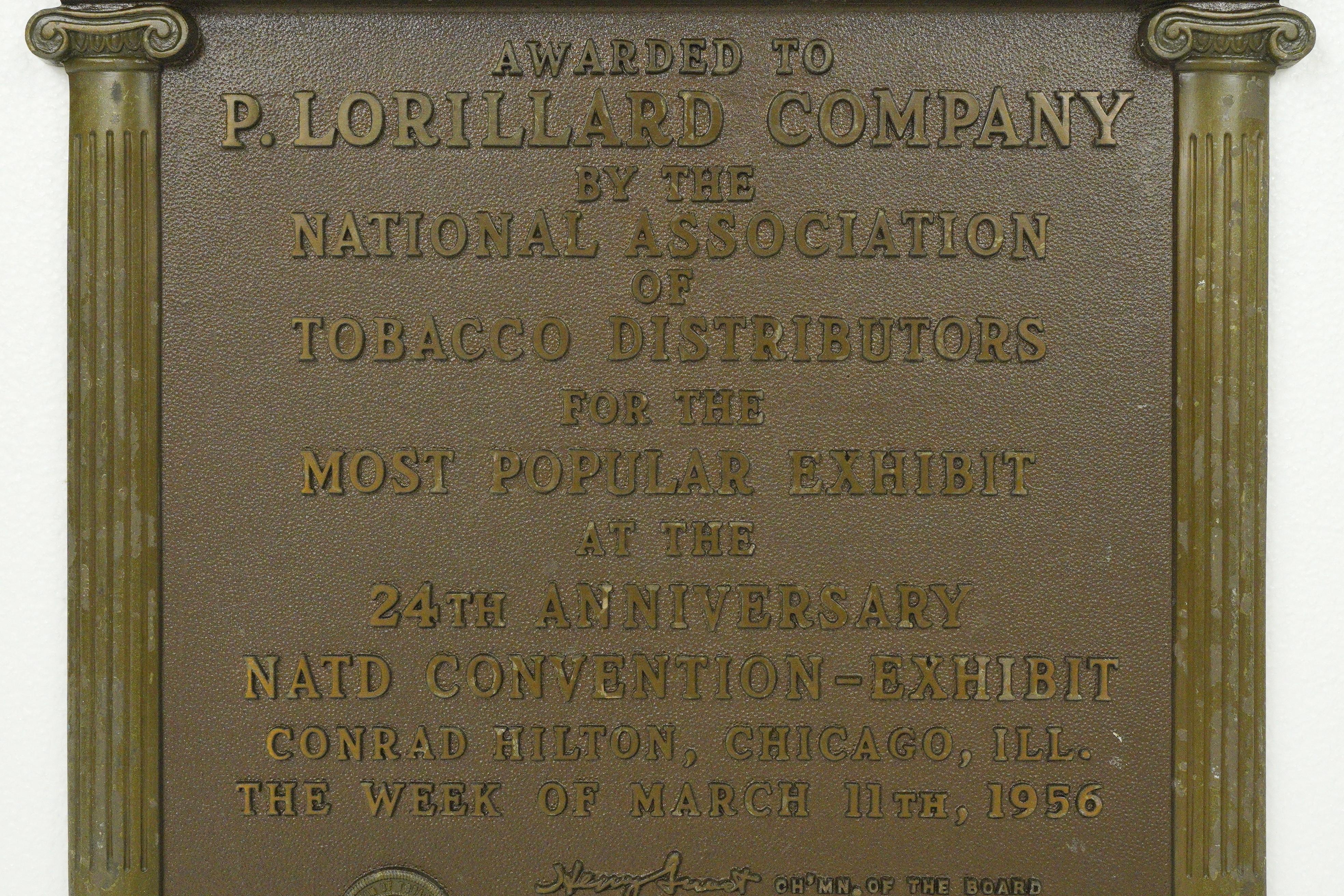 1956 Messing 24th Anniversary NATD Convention Exhibit Award im Angebot 1