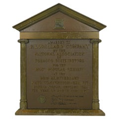 1956 Brass 24th Anniversary NATD Convention Exhibit Award