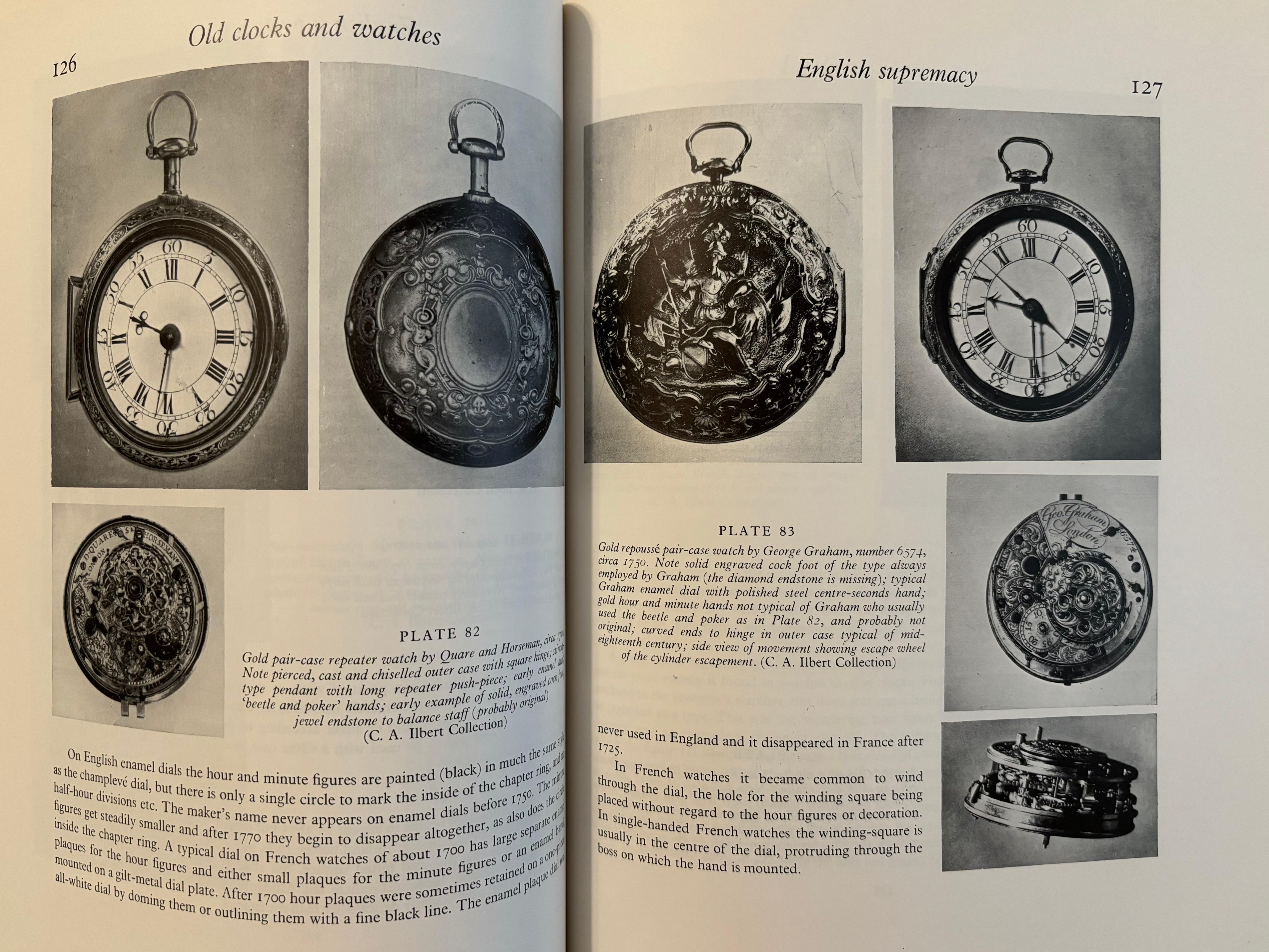 Britten's Old Clocks and Watches and Their Makers. Hardcover book with dustjacket. Seventh edition, published in 1956 by Bonanza Books of New York. Illustrated, 518 pages.
